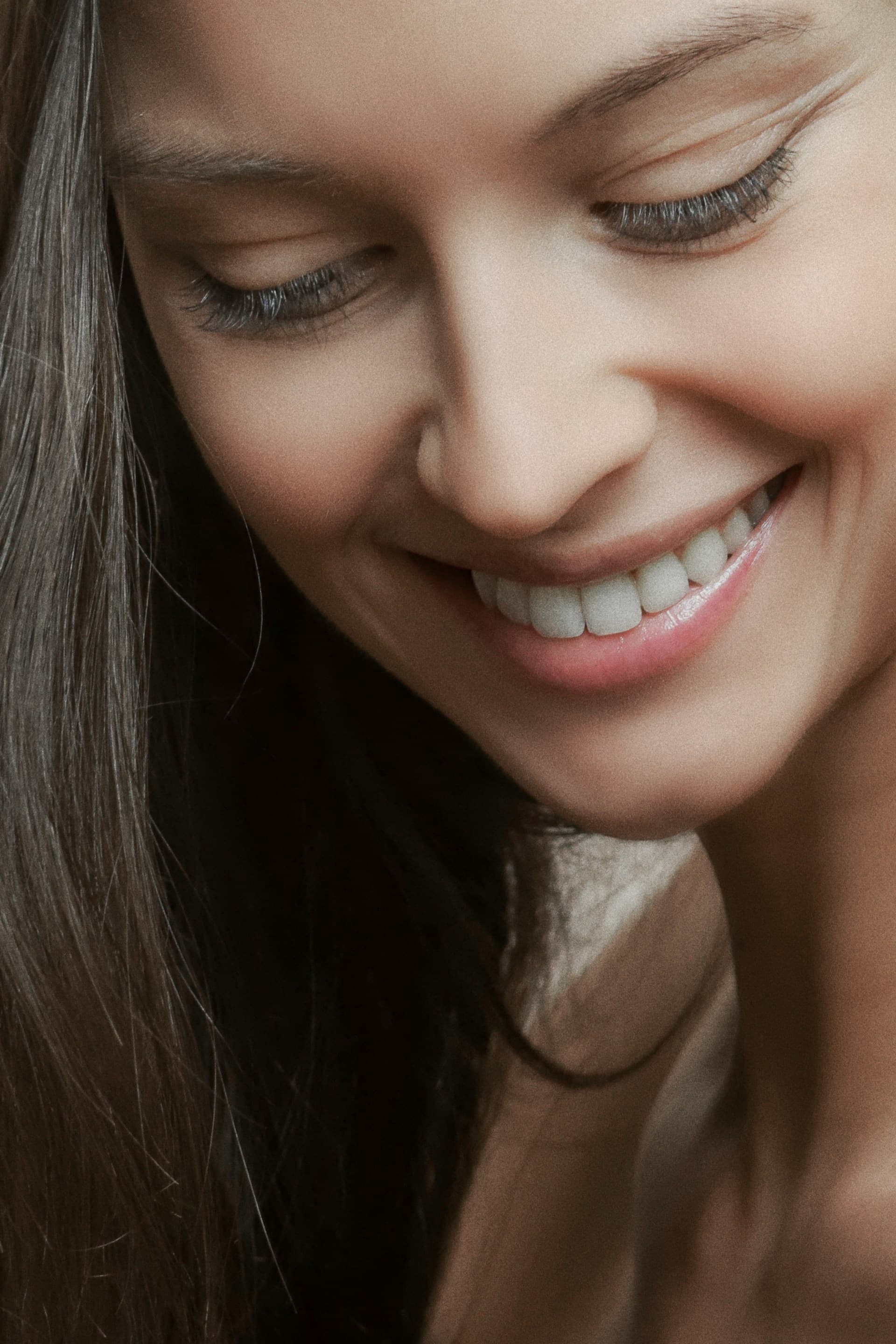 Smiling person banner
